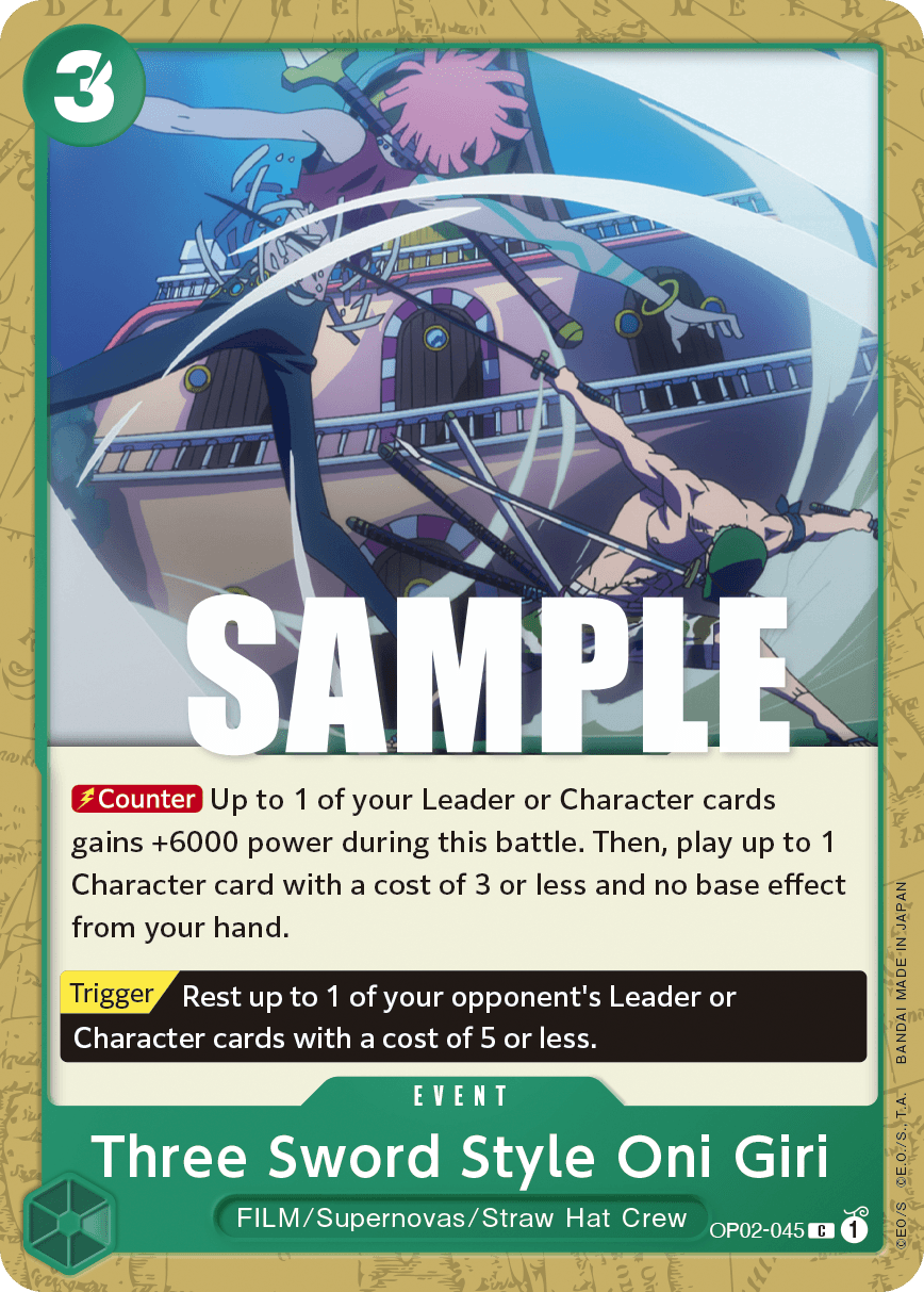 Three Sword Style Oni Giri