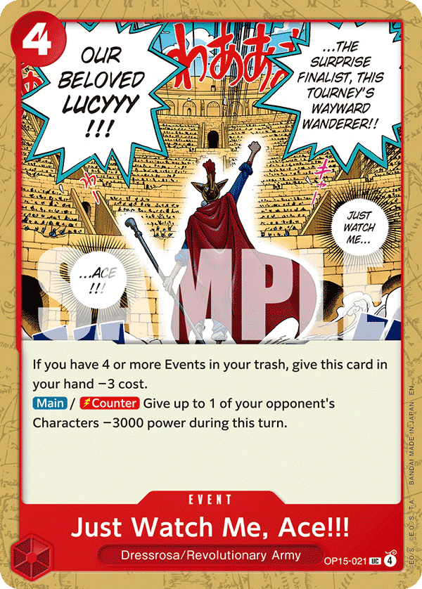 Just Watch Me, Ace!!!